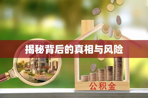 晋中揭秘背后的真相与风险
